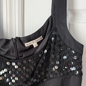 Nanette Lepore Black Sequin Mini Dress